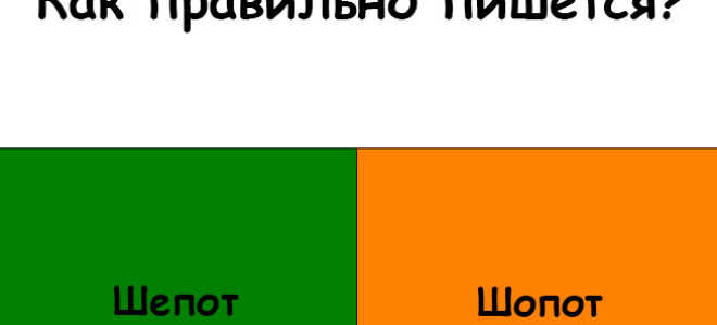 Как пишется слово “шепот”?