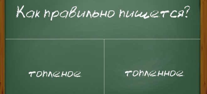 Молоко “топленое” или “топленное”?